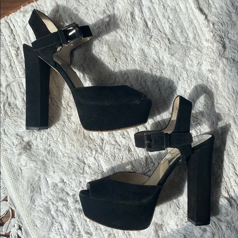 Michael Kors Black Suede Heels 🖤